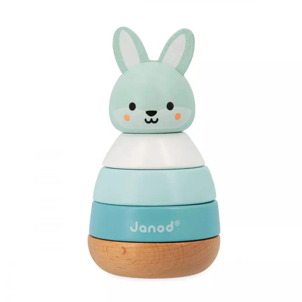janod-empilable-lapin-en-bois-fsc-4-pi-ces-wwf-d-s-12-mois image 1
