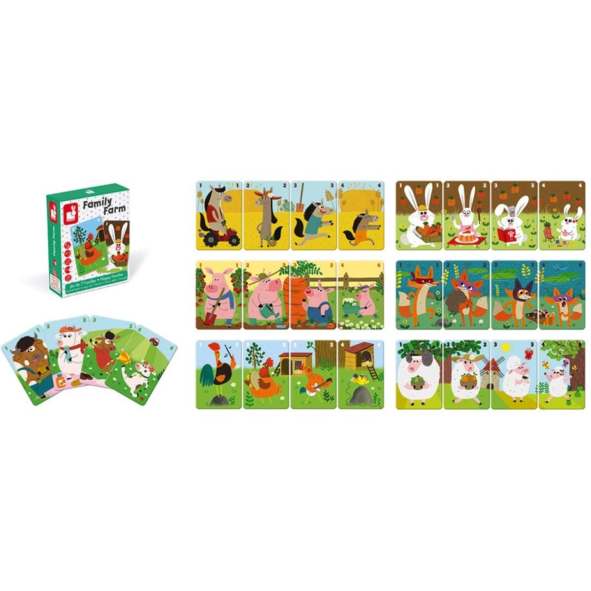 janod-jeu-de-7-familles-family-farm-28-cartes-j02756 image 2
