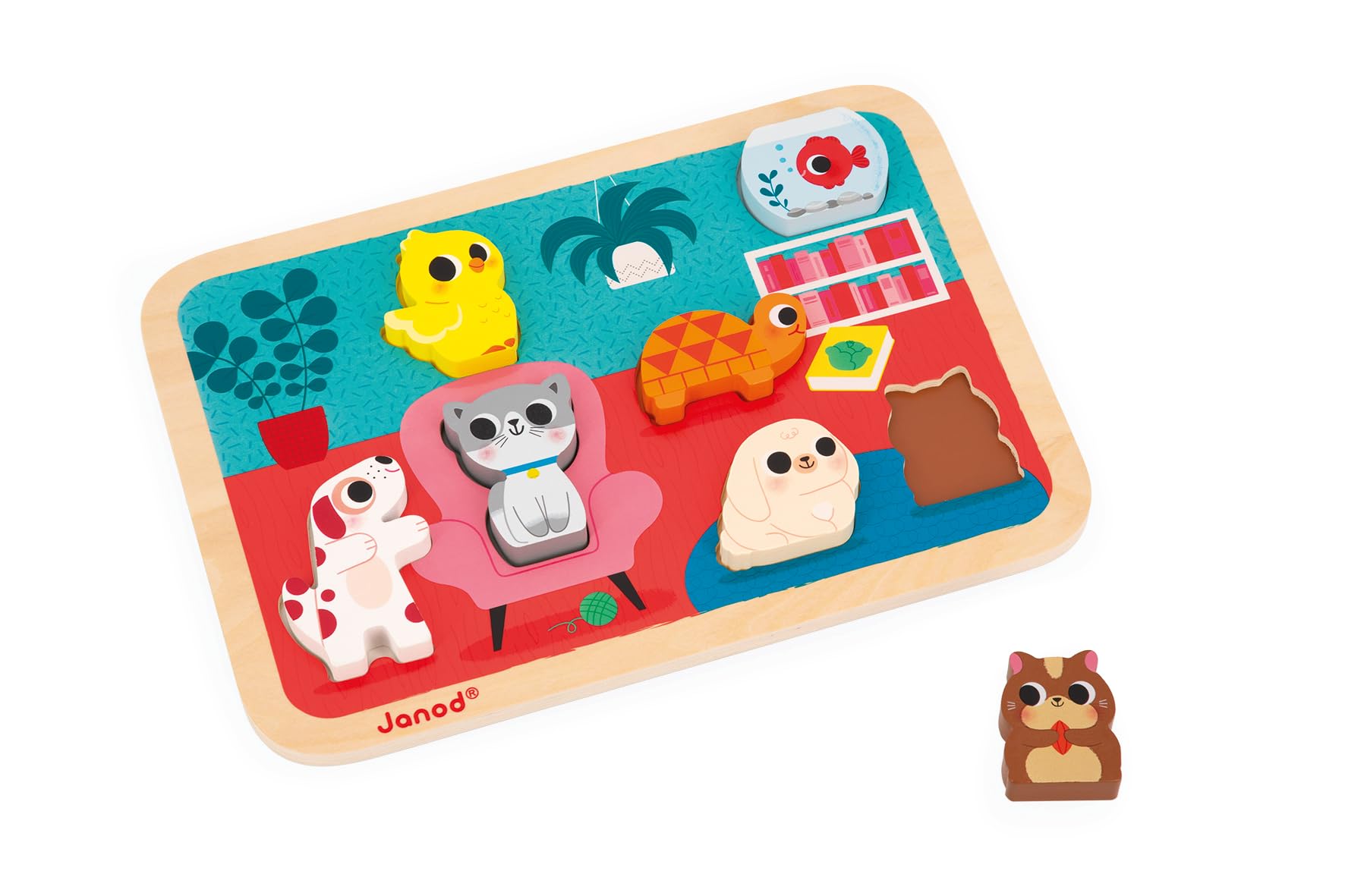janod-chunky-puzzle-la-for-t-j07123-puzzle-bois-7-pi-ces-d-s-18-mois image 7
