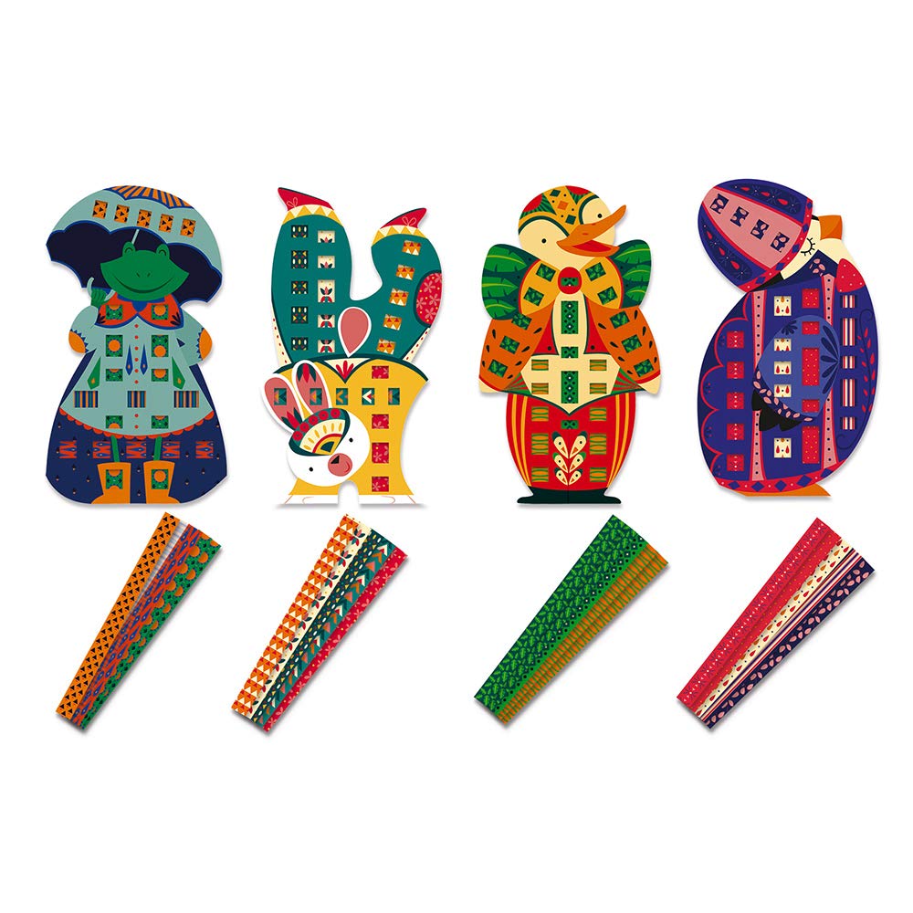 janod-les-ateliers-du-calme-j07881-coffret-languettes-papier-tress-es-animaux-ri image 2