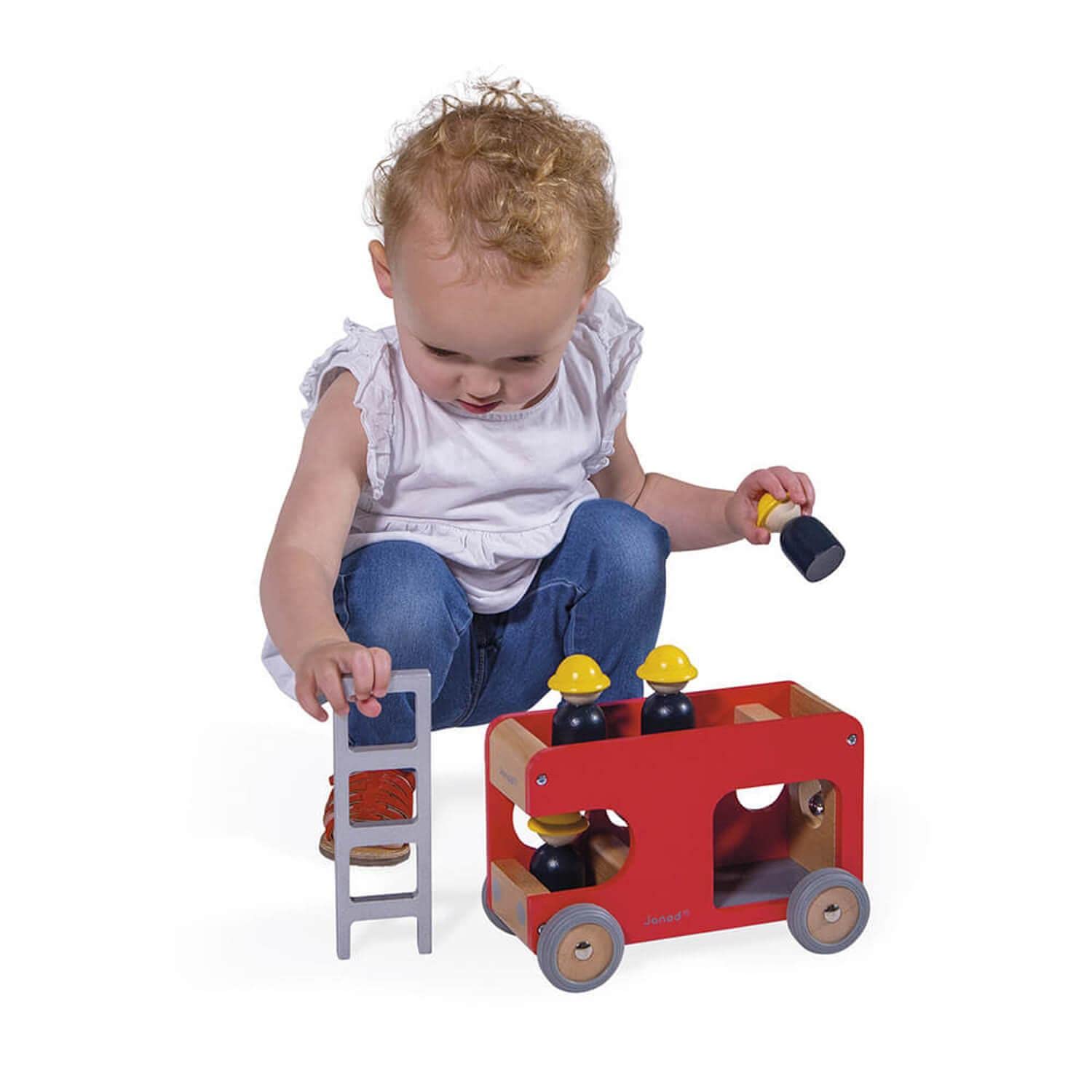 janod-camion-de-pompiers-bois-massif-bolid-4-pompiers-d-s-2-ans image 3