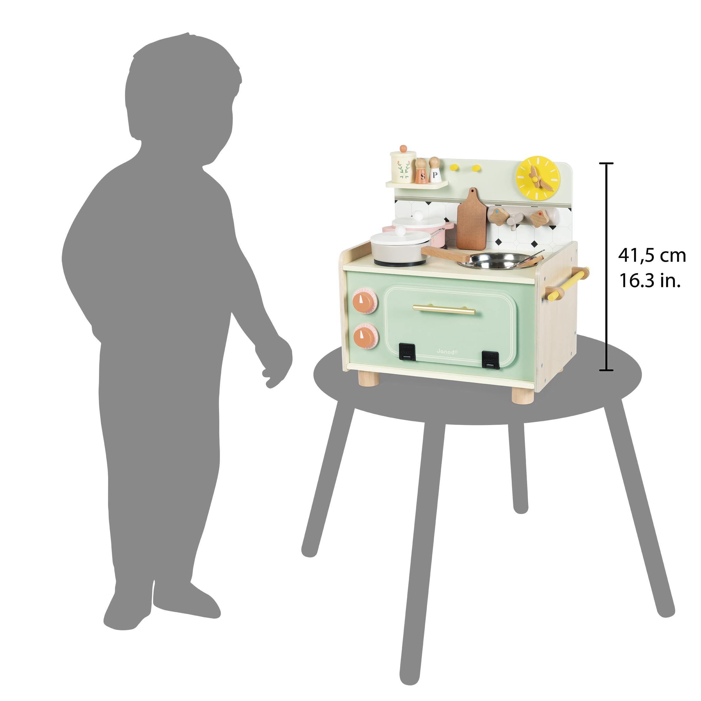 janod-j06640-kitchenette-enfant-en-bois-petite-cuisine-mamie-10-accessoires image 7