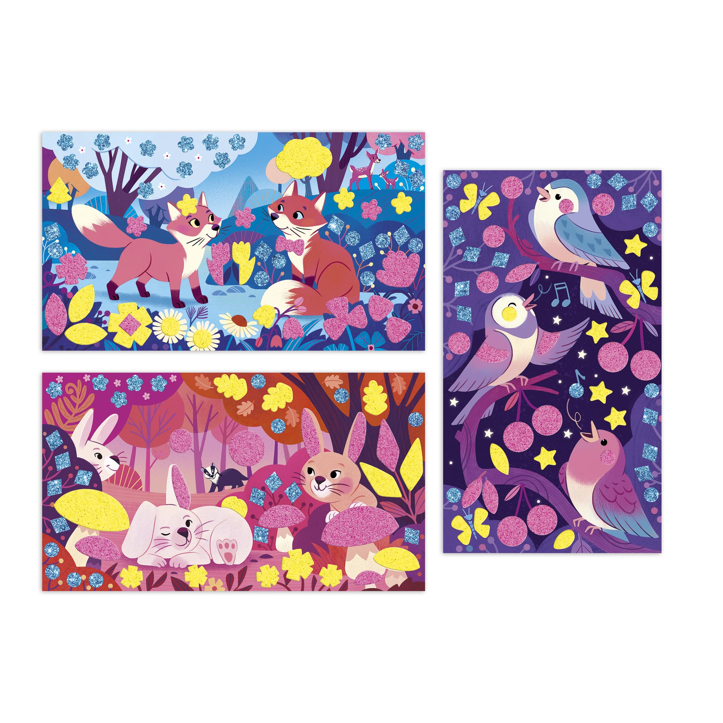 janod-les-ateliers-du-calme-for-t-stickers-mousse-sables-fluorescents-d-s-6-ans image 2