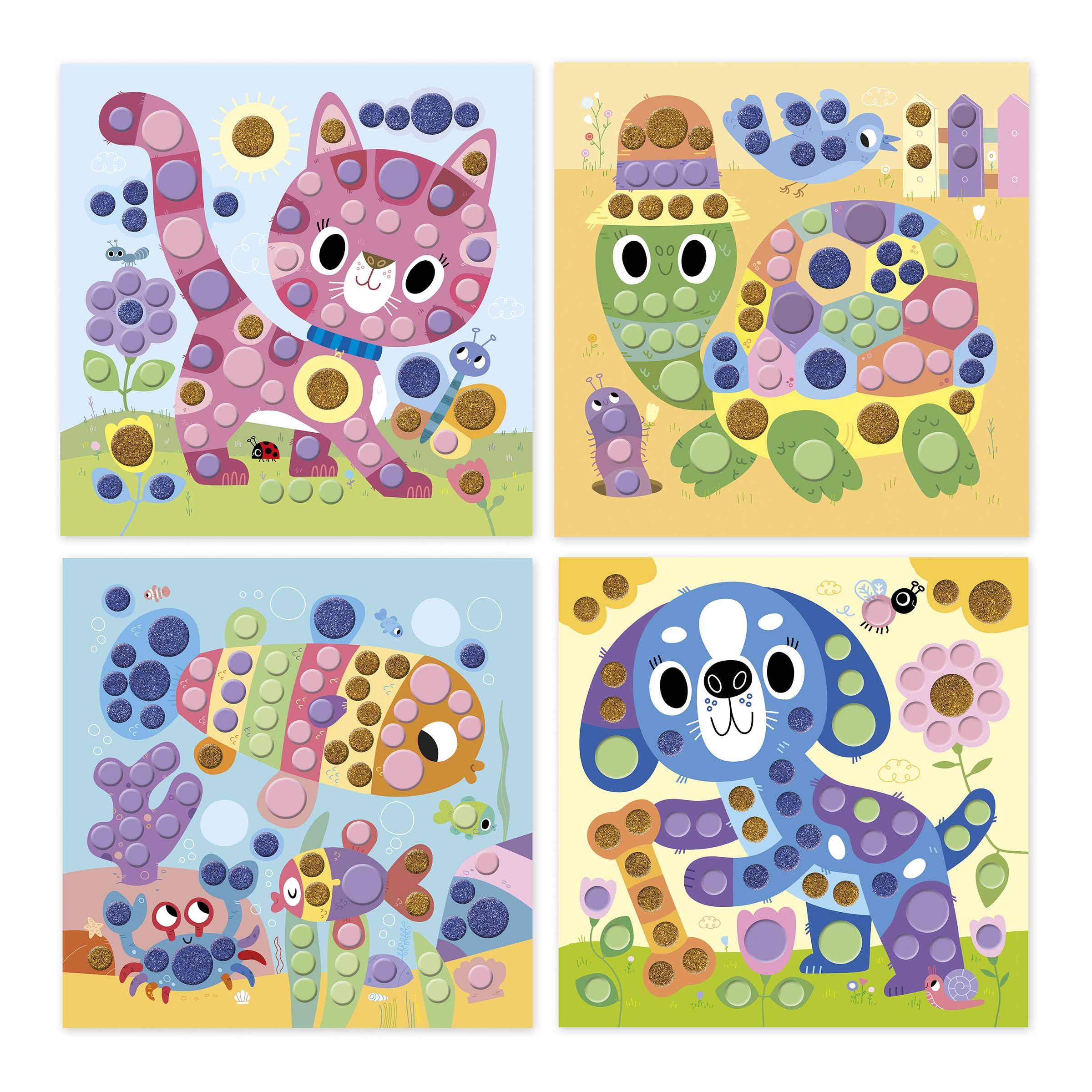 janod-gommettes-rondes-d-s-3-ans-kit-mosa-ques-animaux image 2