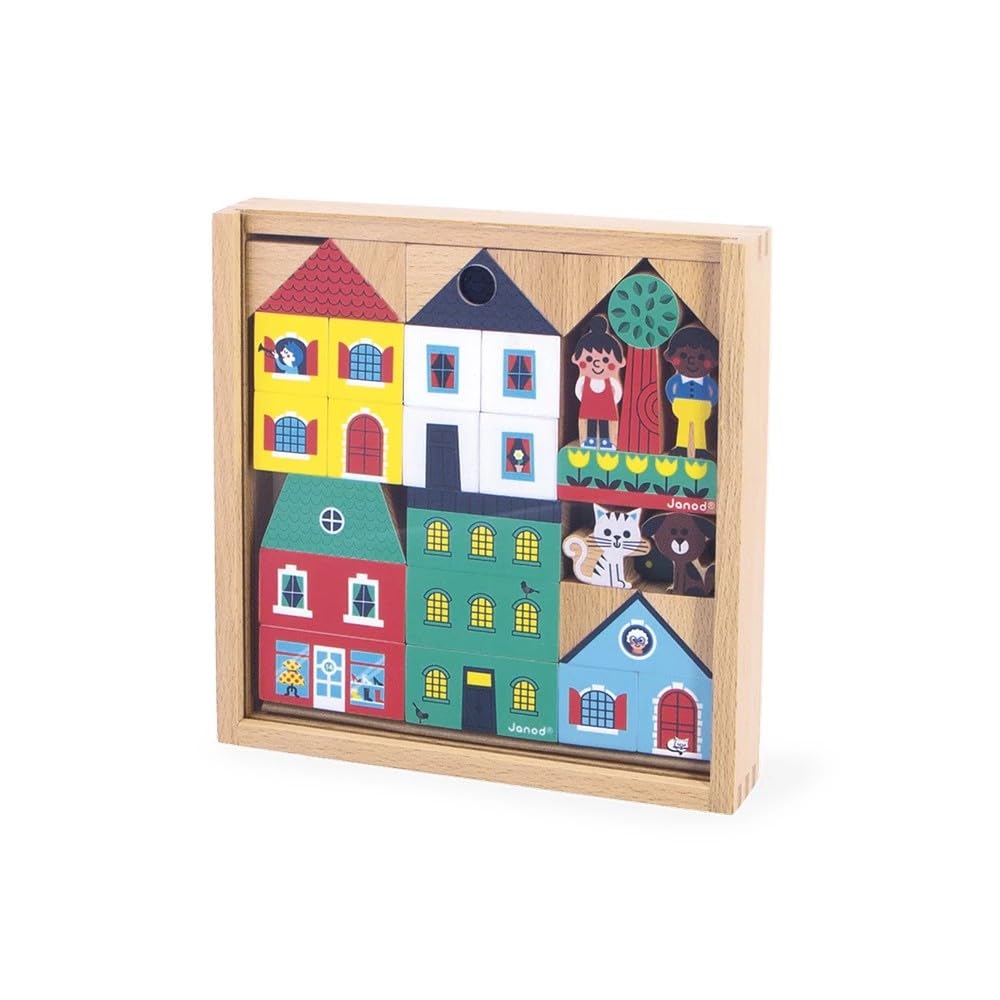janod-cross-roads-j05917-set-36-cubes-en-bois-massif-ville image 4