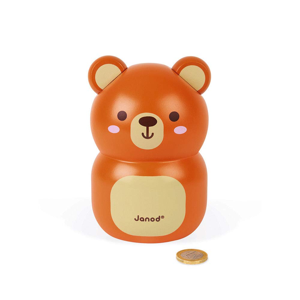 janod-tirelire-enfant-ours-brun-en-bois-j04652-14-5-cm-d-s-3-ans image 2