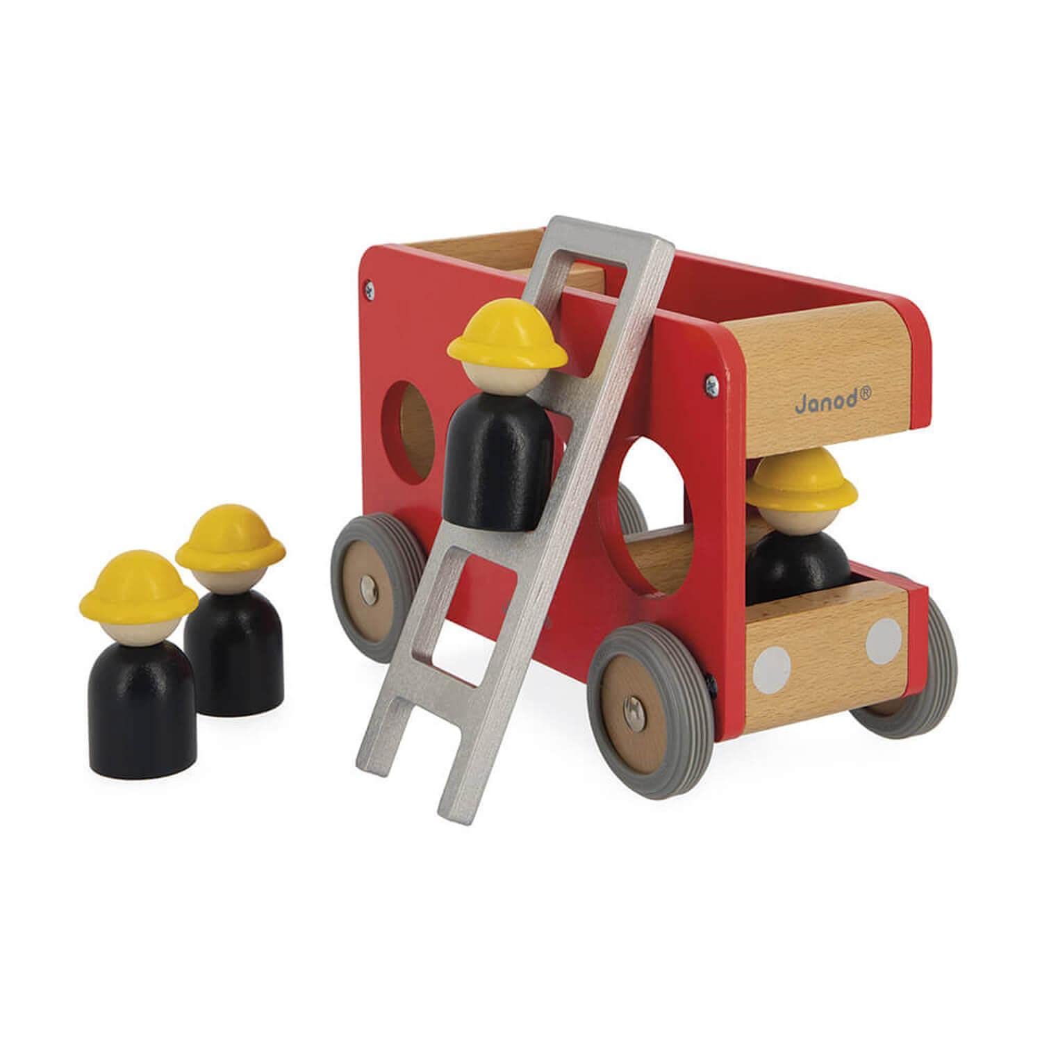 janod-camion-de-pompiers-bois-massif-bolid-4-pompiers-d-s-2-ans image 7