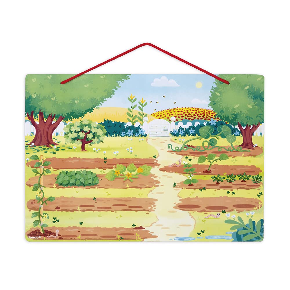 janod-j05463-mon-jardin-magn-tique-tableau-bois-70-magnets image 3