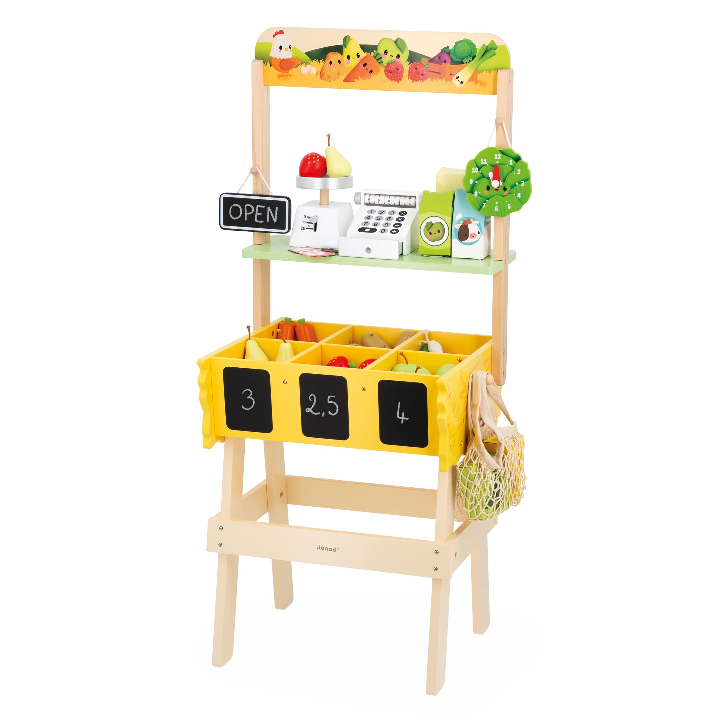 janod-farm-market-marchande-enfant-bois-32-accessoires-j03322 image 2