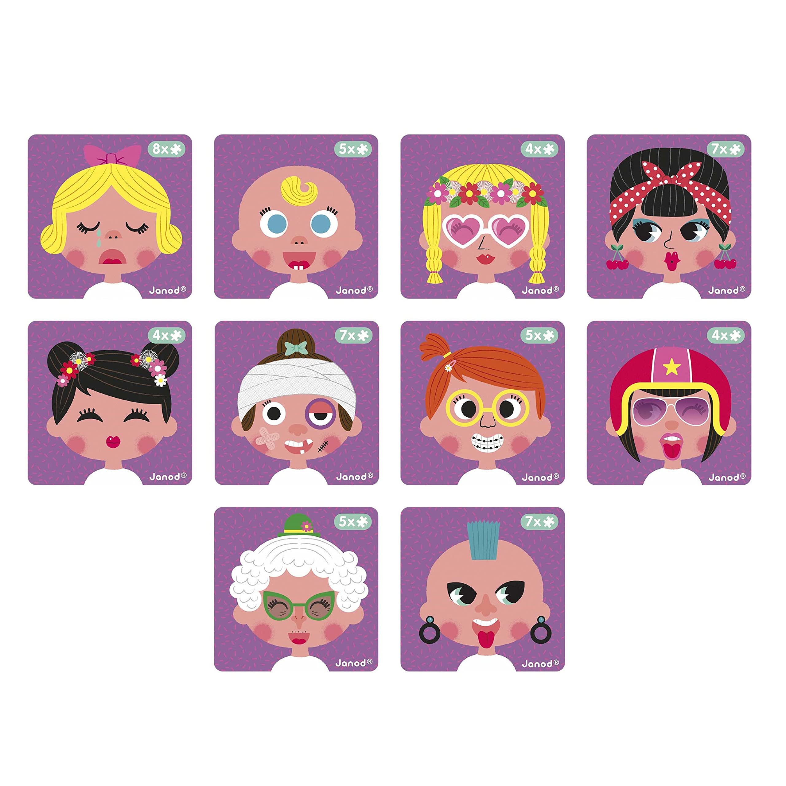 janod-magneti-book-crazy-faces-fille-55-pi-ces-j02717 image 6