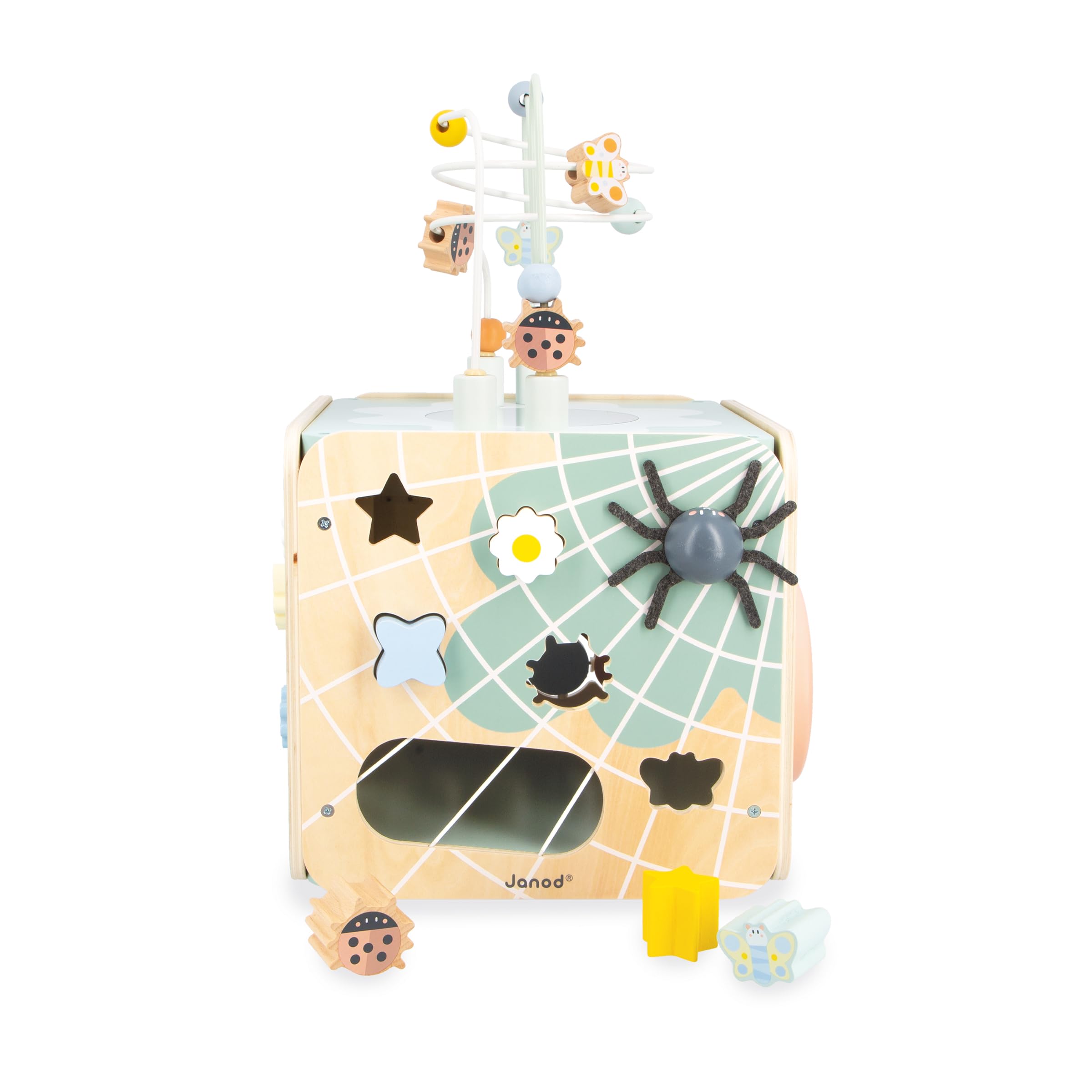 janod-sweet-cocoon-j04060-grand-cube-multi-activit-s-en-bois-11-activit-s image 3