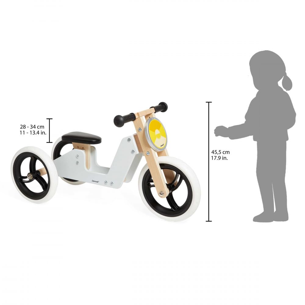 janod-draisienne-tricycle-volutif-2-en-1-bois-gris-18-mois image 3