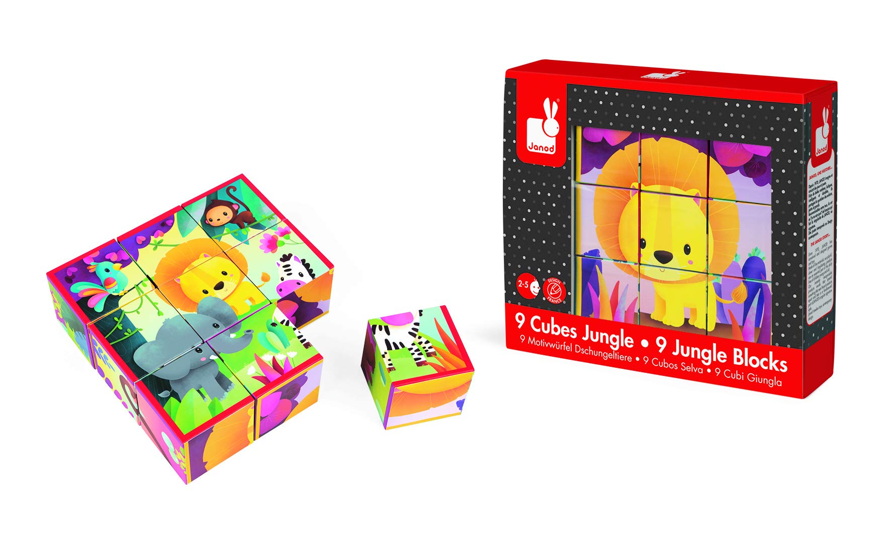 janod-kubkid-cubes-animaux-de-la-for-t-9-cubes-carton image 6