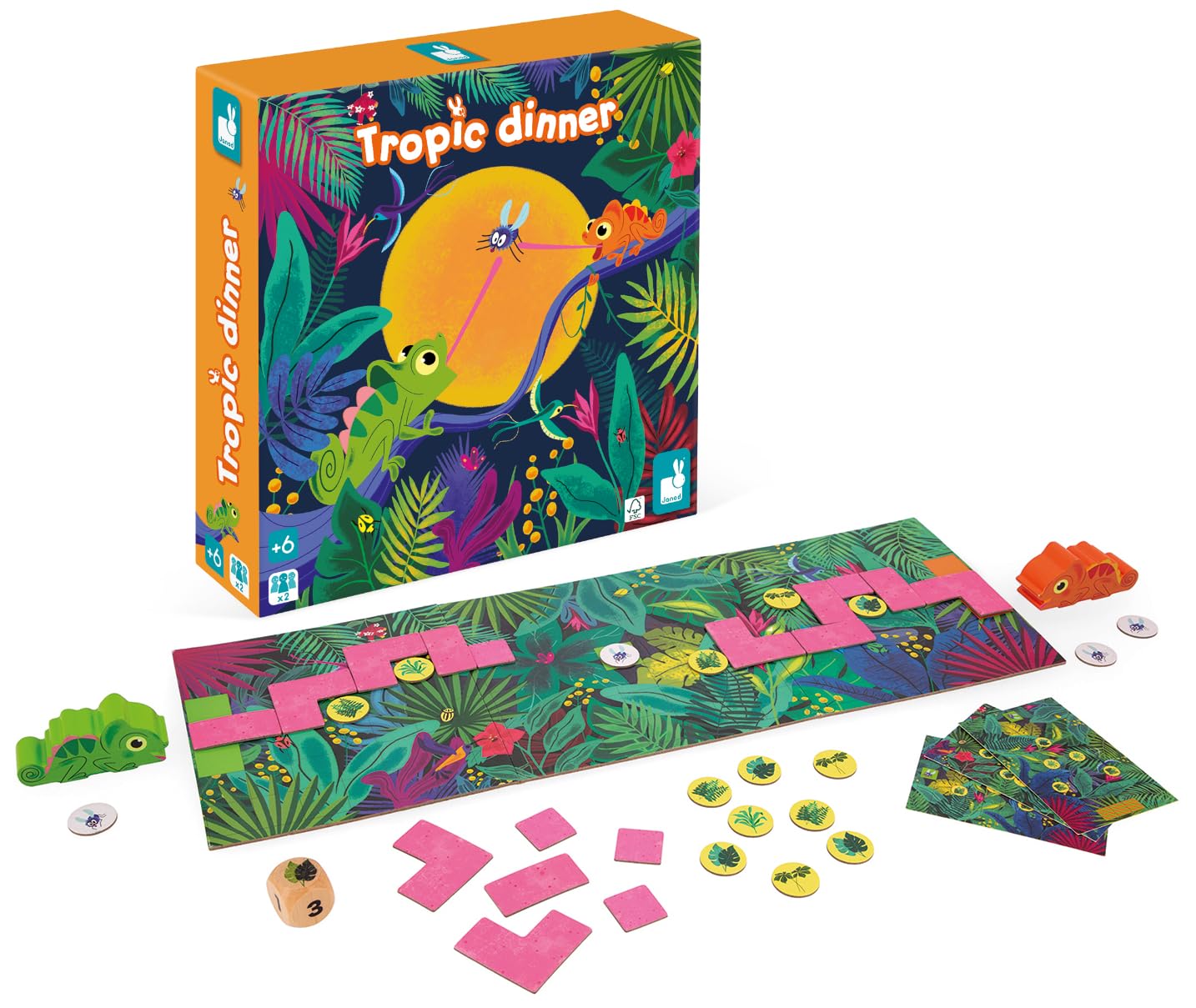 janod-tropik-dinner-jeu-de-soci-t-cam-l-ons-en-bois-et-carton-2-joueurs image 1