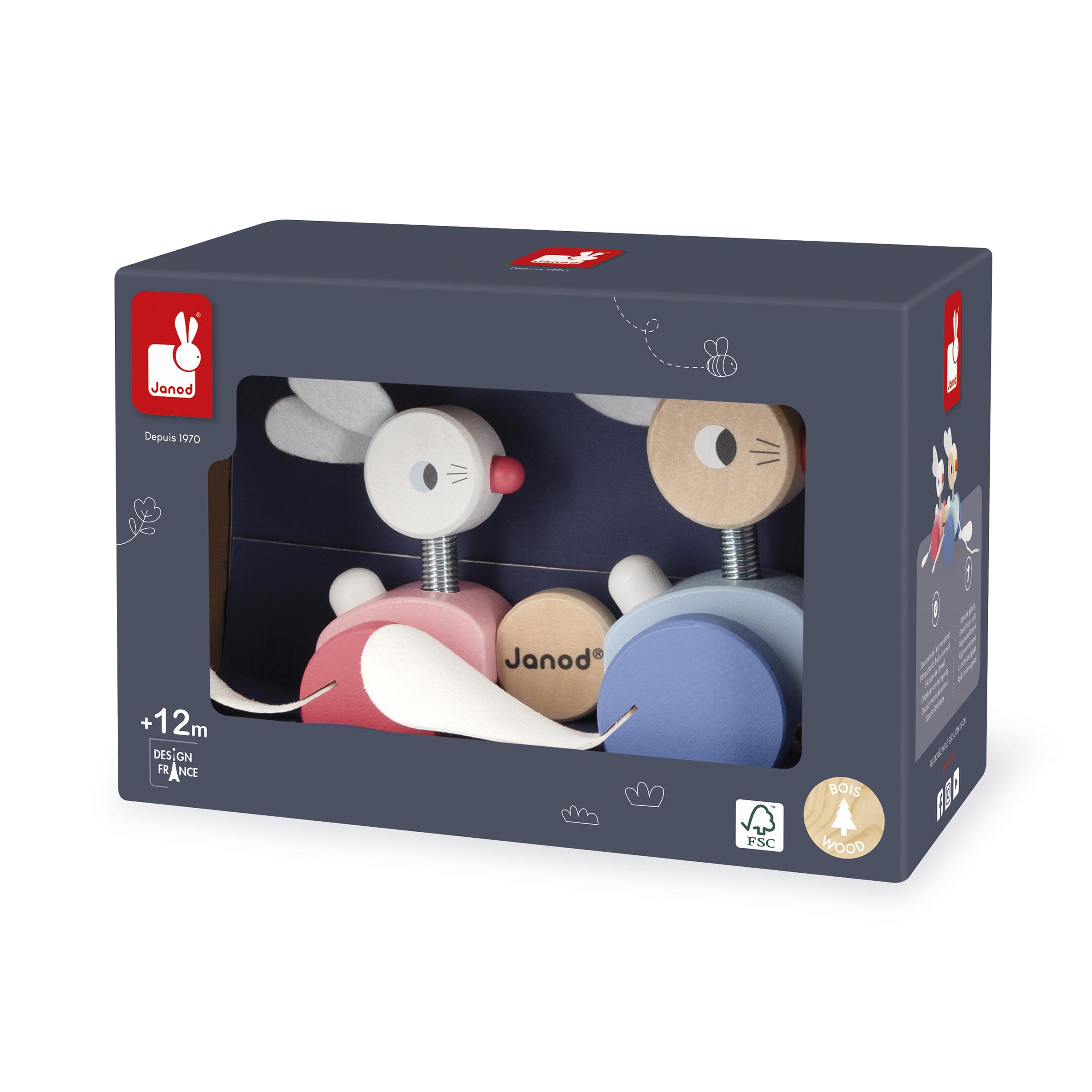 janod-lapins-promener-en-bois-jouet-tirer-ficelle-50-cm-d-s-12-mois image 8