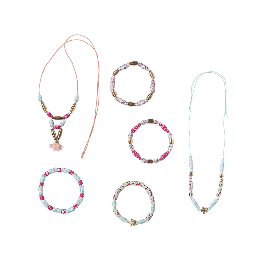janod-j07934-les-ateliers-bijoux-coffret-6-bijoux-perles-papier-2-colliers-4-bra image 2