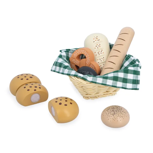 janod-j06645-panier-de-boulangerie-en-bois-dinette-6-pains-serviette image 1