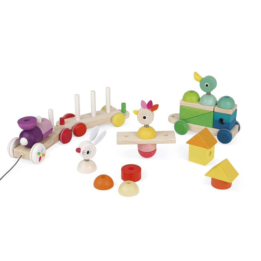 janod-j08202-train-g-ant-multicolore-en-bois-zigolos-tirer-2-en-1-d-s-1-an image 3