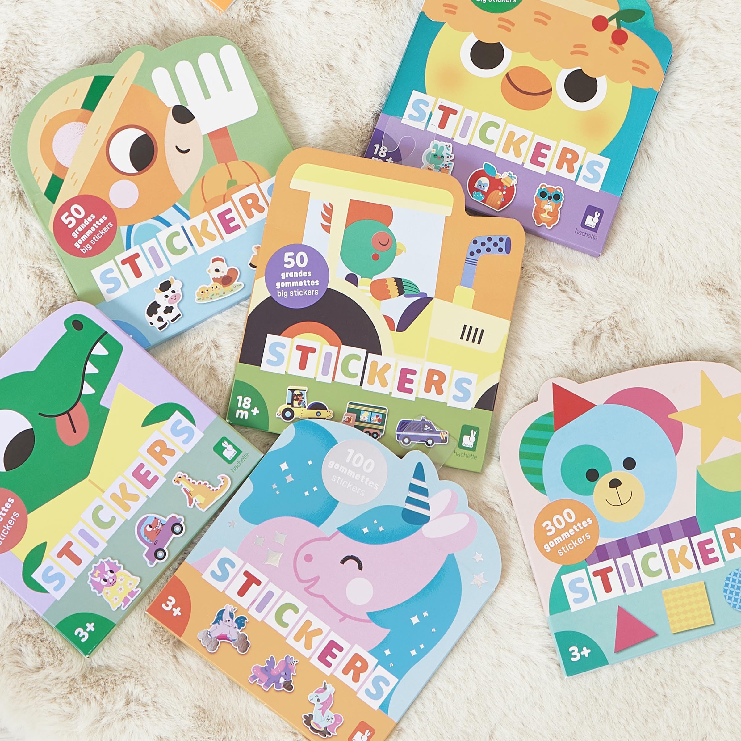 janod-j09190-pack-100-gommettes-licornes-5x5cm-stickers-enfant image 6