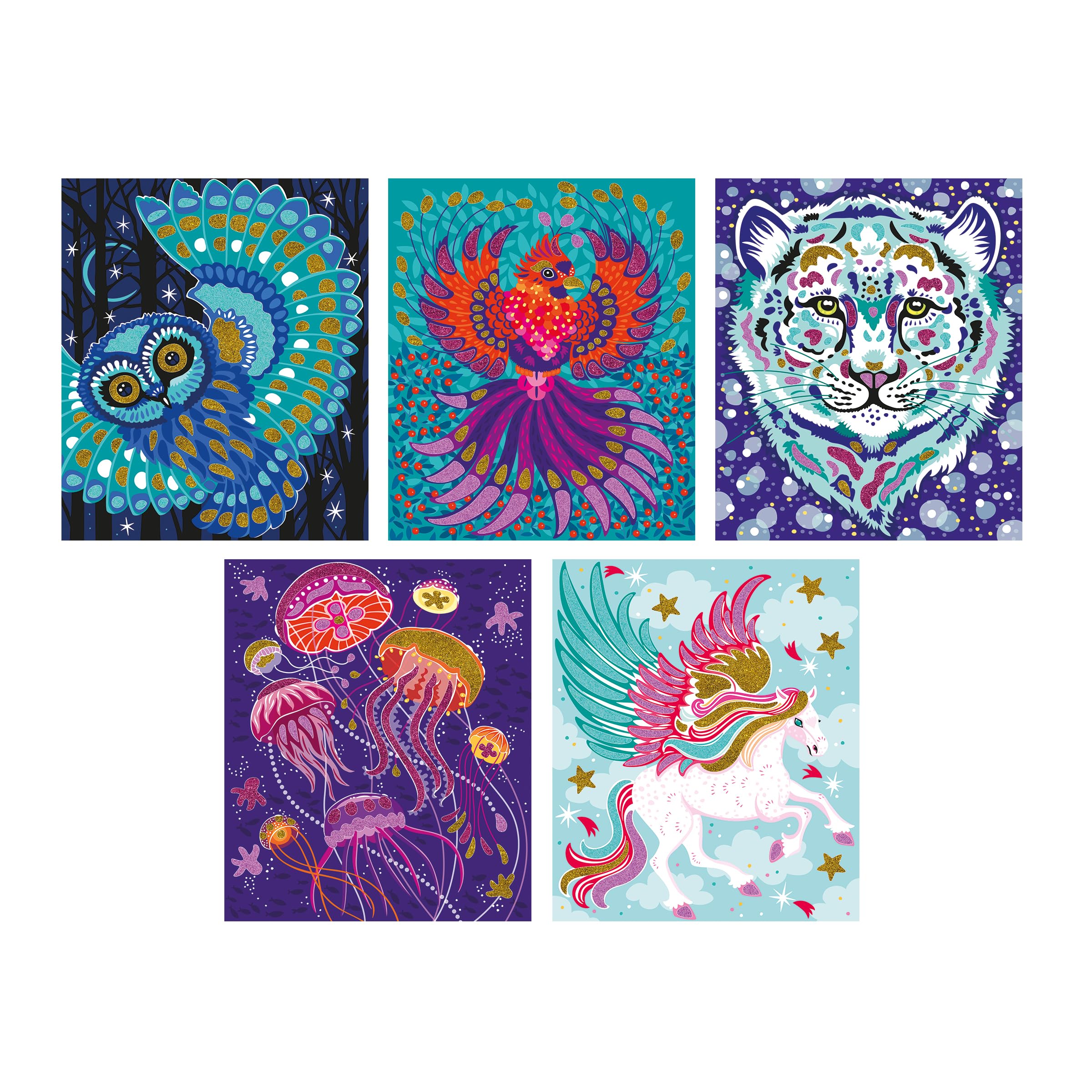 janod-les-ateliers-du-calme-paillettes-et-sables-animaux-scintillants-cr-er image 2