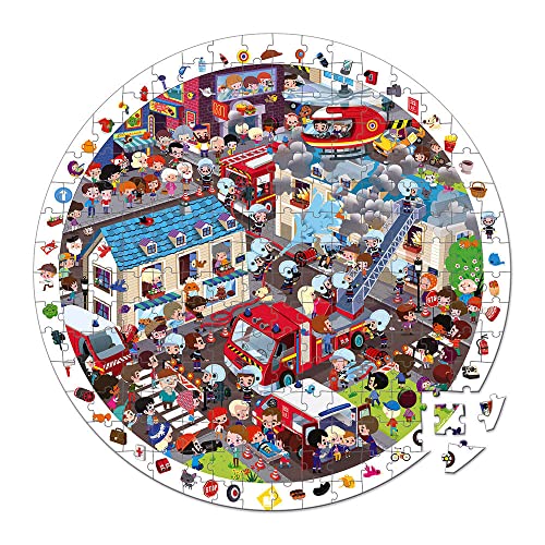 janod-j02793-puzzle-d-observation-rond-pompiers-de-l-extr-me-208-pi-ces-d-s-6-an image 5