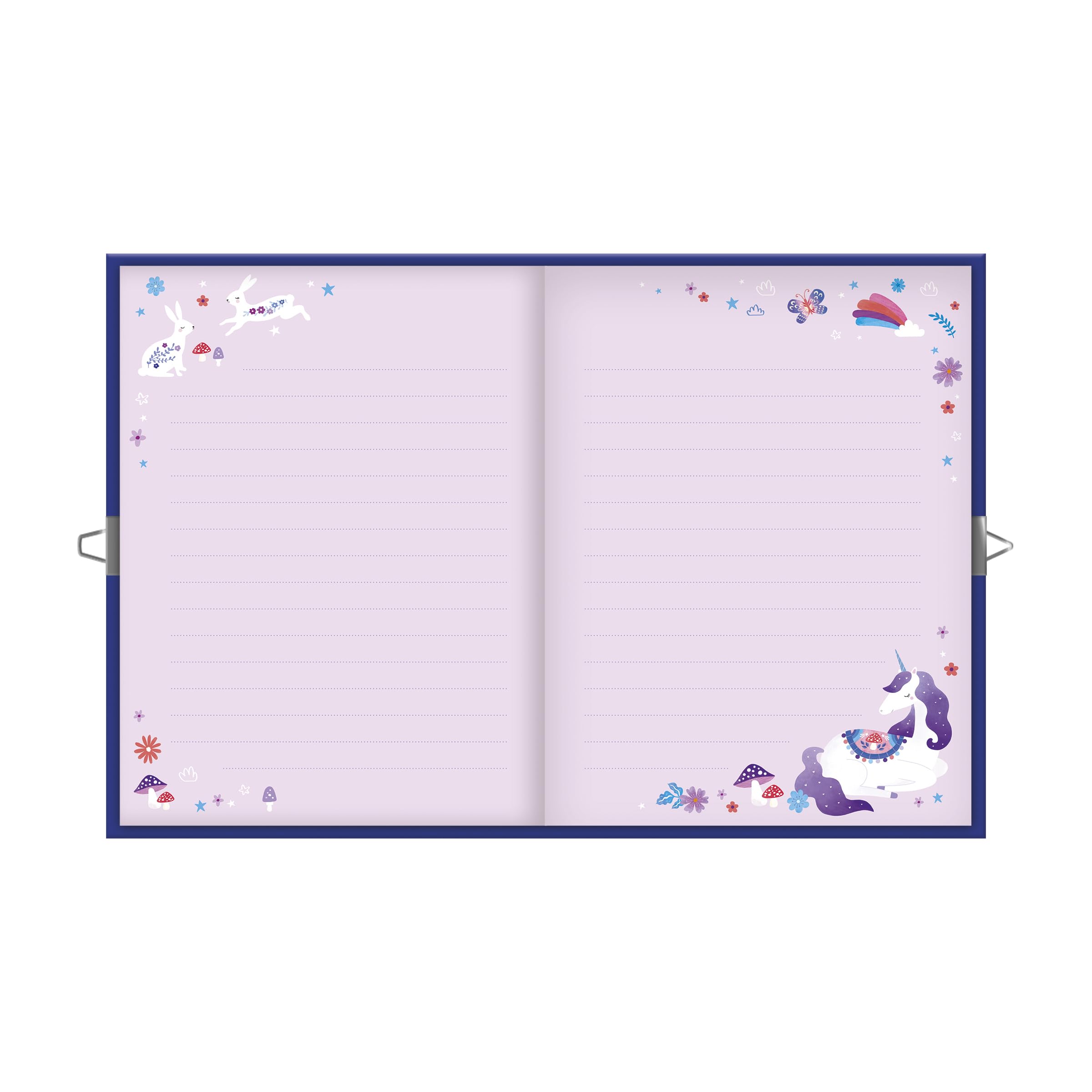 janod-carnet-secret-licorne-128-pages-cadenas-c-ur-a5-d-s-6-ans-j08936 image 2