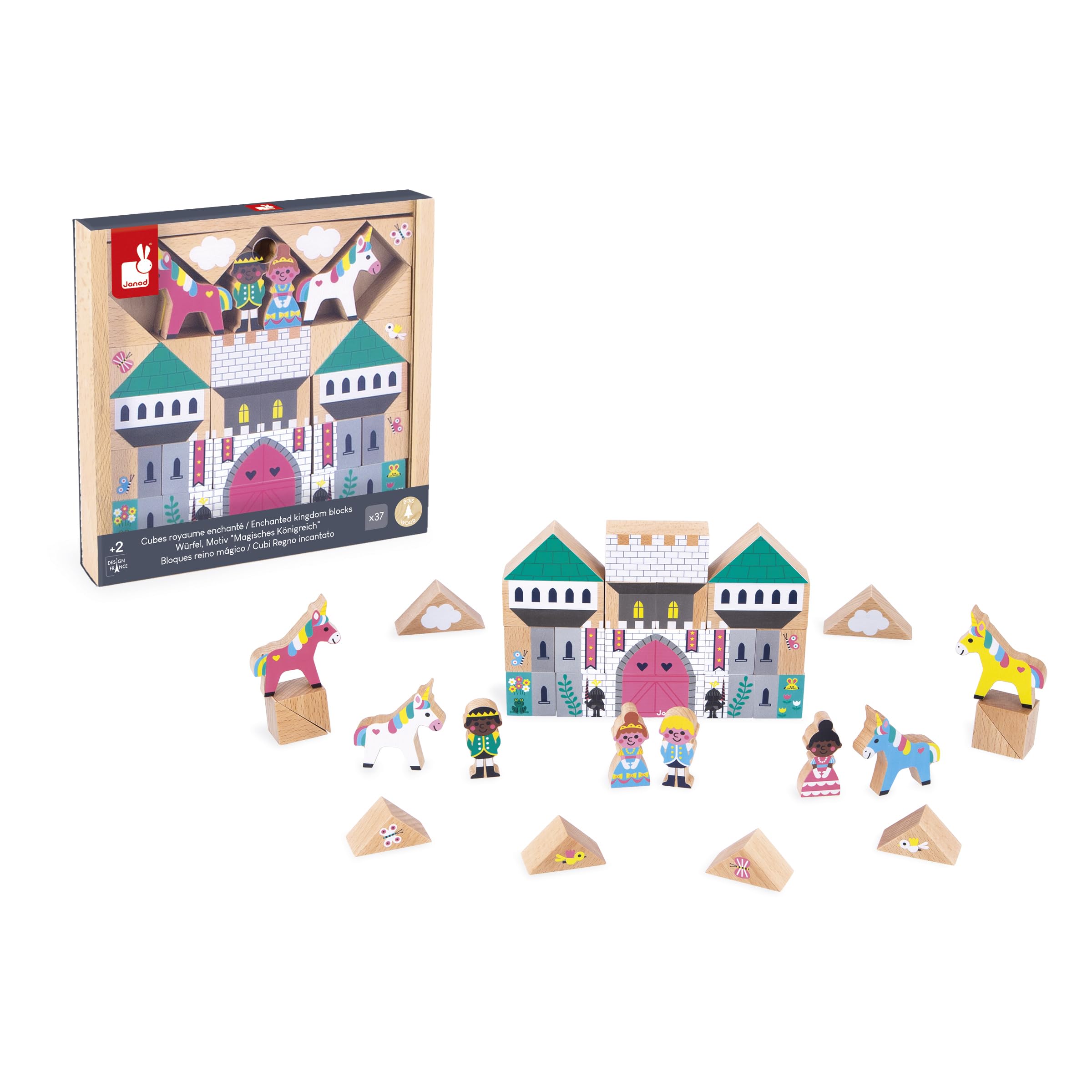 janod-cross-roads-royaume-enchant-j05927-set-35-cubes-bois-massif-construction image 8