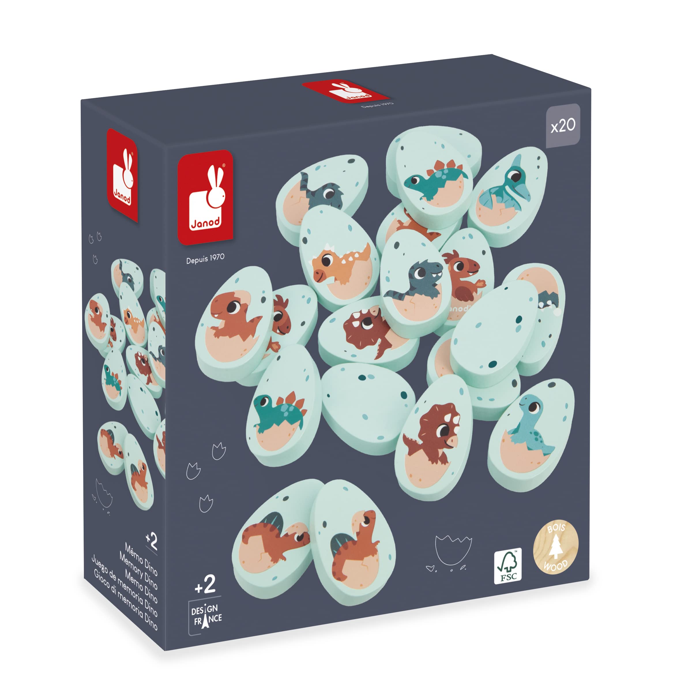 janod-jeu-de-m-mo-dino-j05826-20-pi-ces-bois-10-paires-ufs image 1