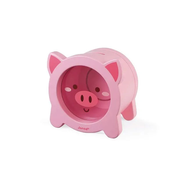 janod-tirelire-enfant-cochon-j04653-en-bois-face-transparente image 1