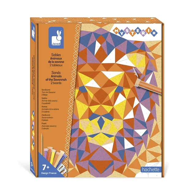janod-mysterix-j07978-coffret-sables-animaux-de-la-savane-2-tableaux image 1