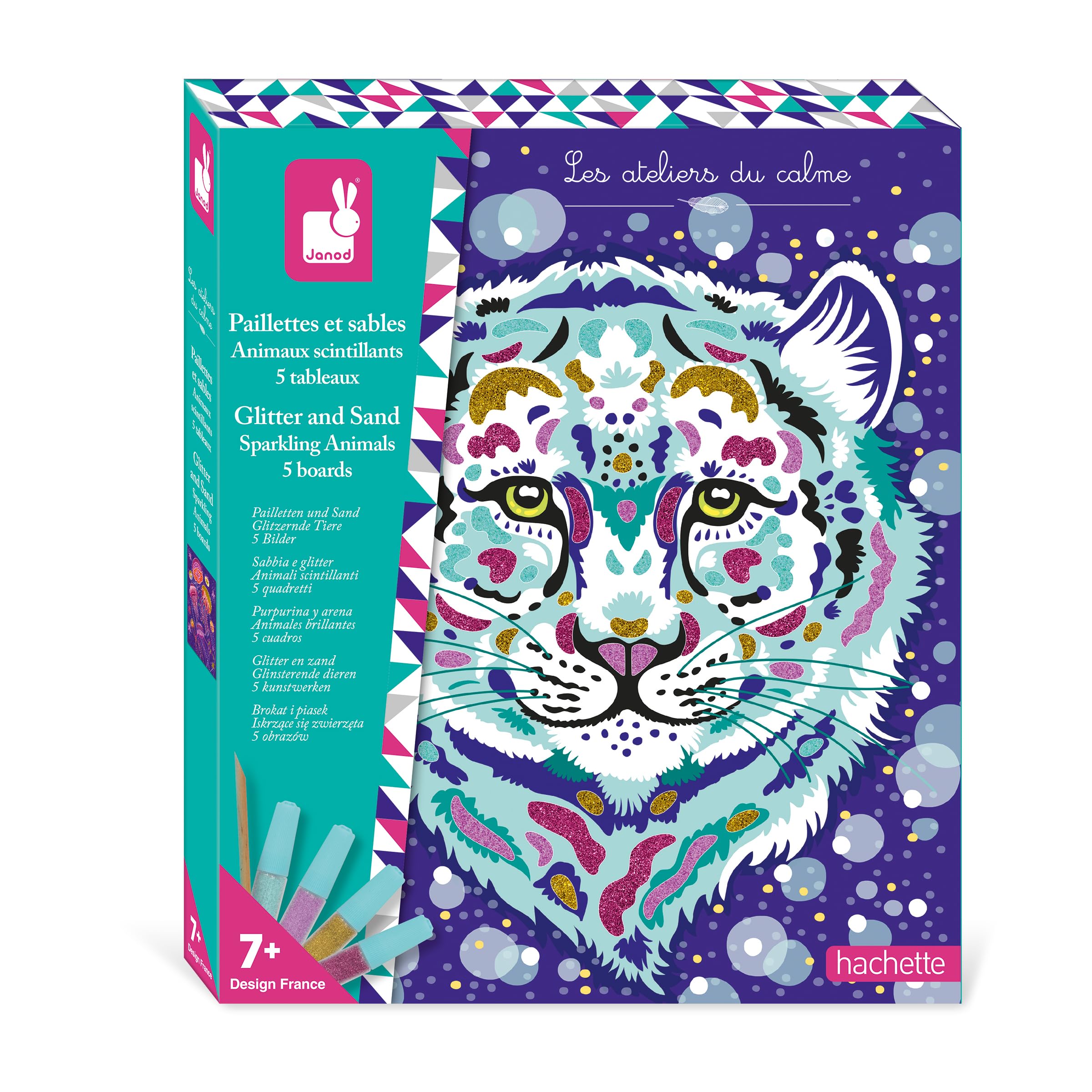janod-les-ateliers-du-calme-paillettes-et-sables-animaux-scintillants-cr-er image 1