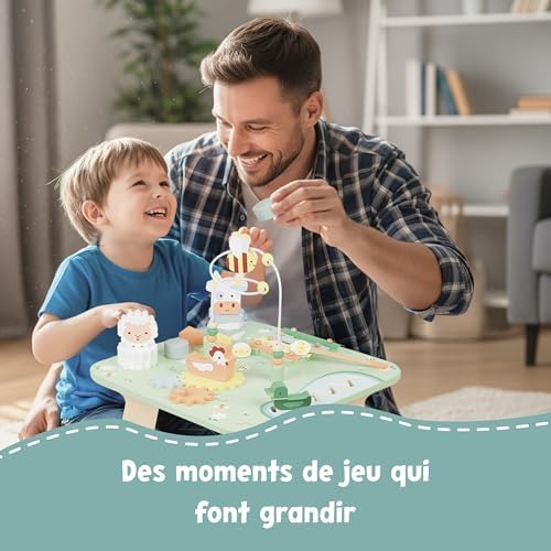 janod-table-d-veil-b-b-12-mois-table-d-activit-s-ferme-7-activit-s-en-bois image 6