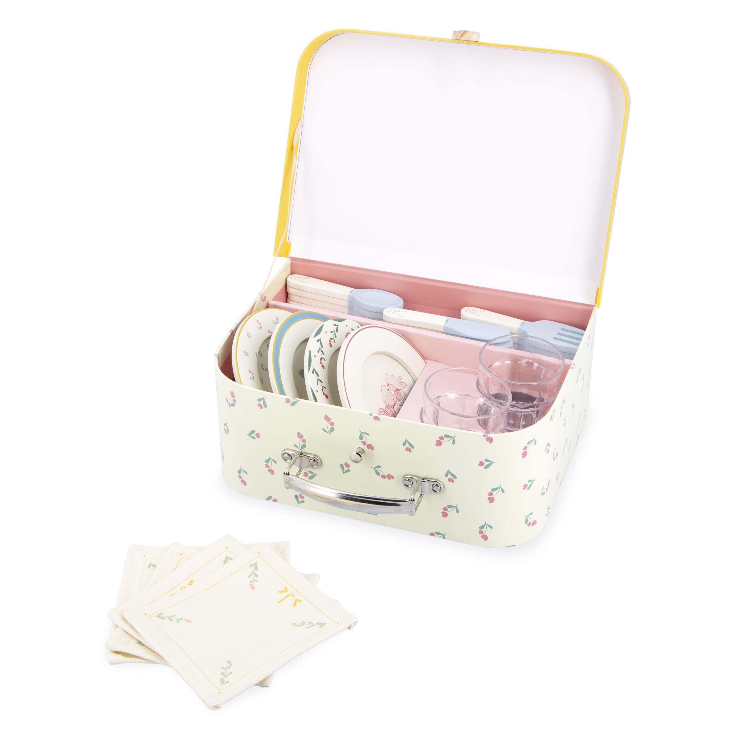 janod-valisette-dinette-bois-kit-pique-nique-25-pi-ces-pour-4-personnes image 1