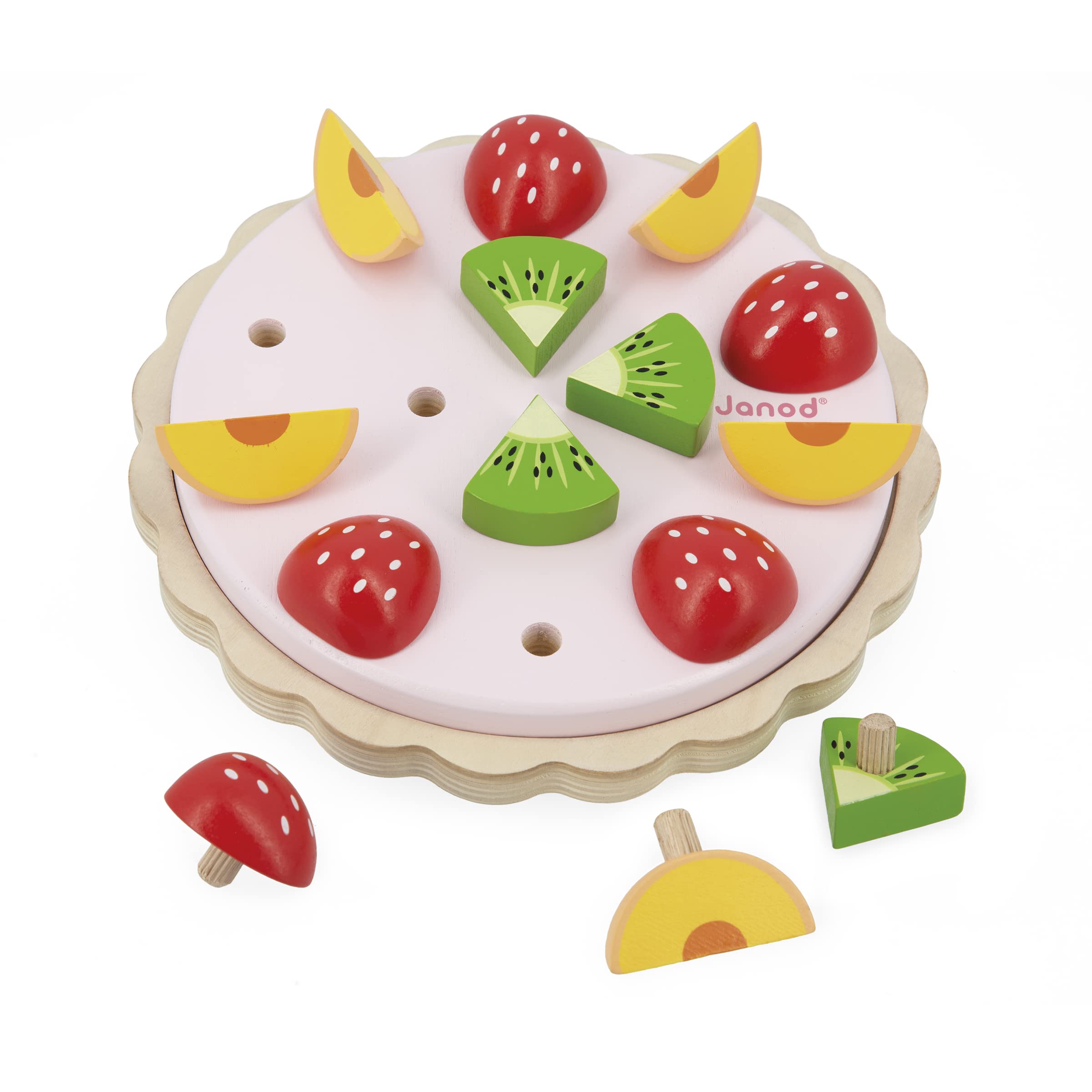janod-twist-j06628-tarte-aux-fruits-en-bois-fsc image 1