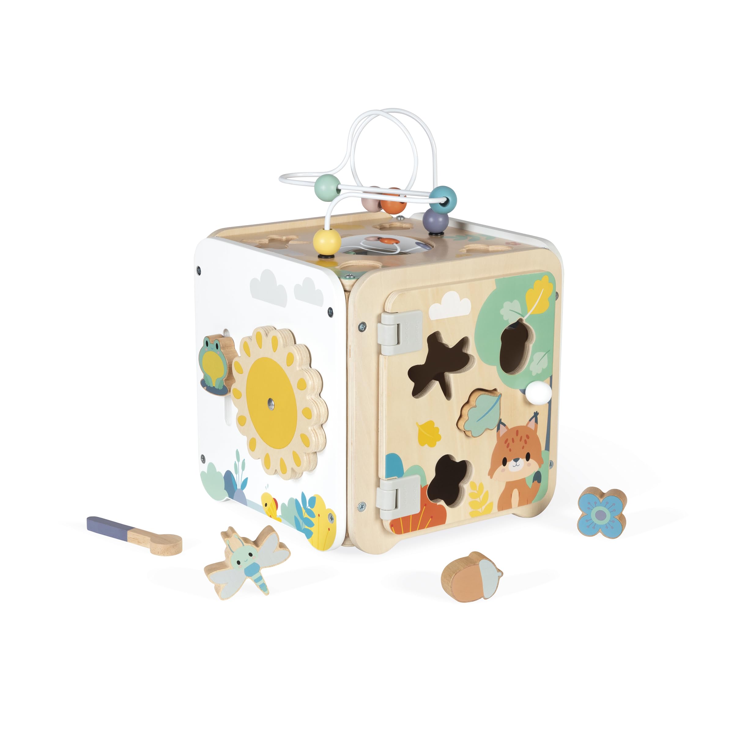 janod-grand-cube-multi-activit-s-en-bois-8-activit-s-veil-d-s-18-mois image 2