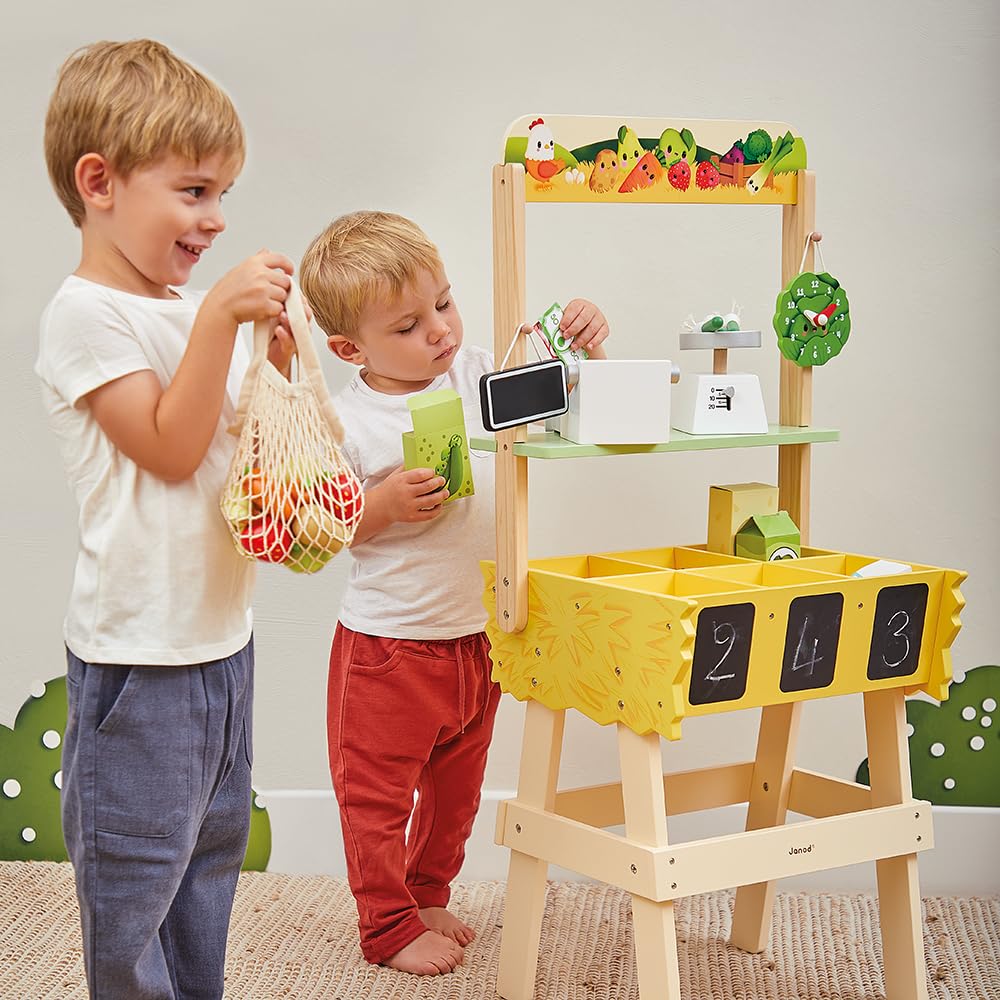 janod-farm-market-marchande-enfant-bois-32-accessoires-j03322 image 6