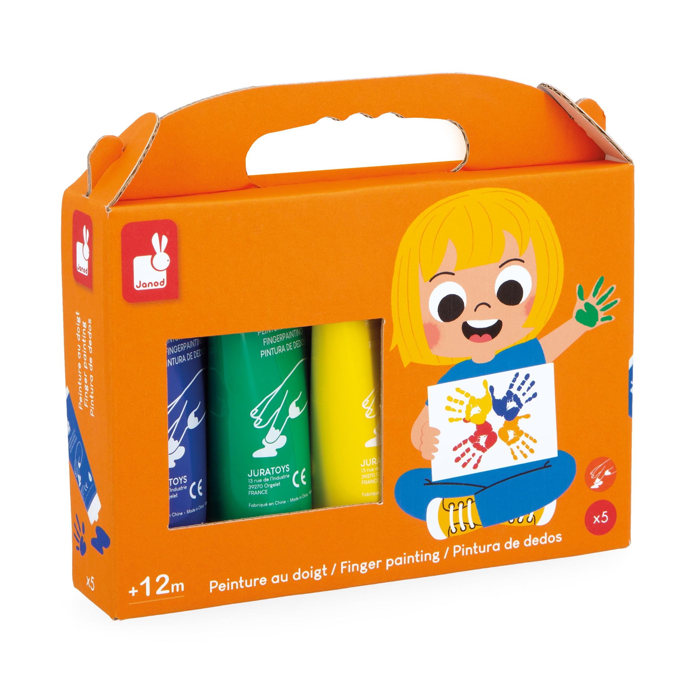 janod-palette-de-peinture-l-eau-j07409-12-pastilles-pinceau image 6