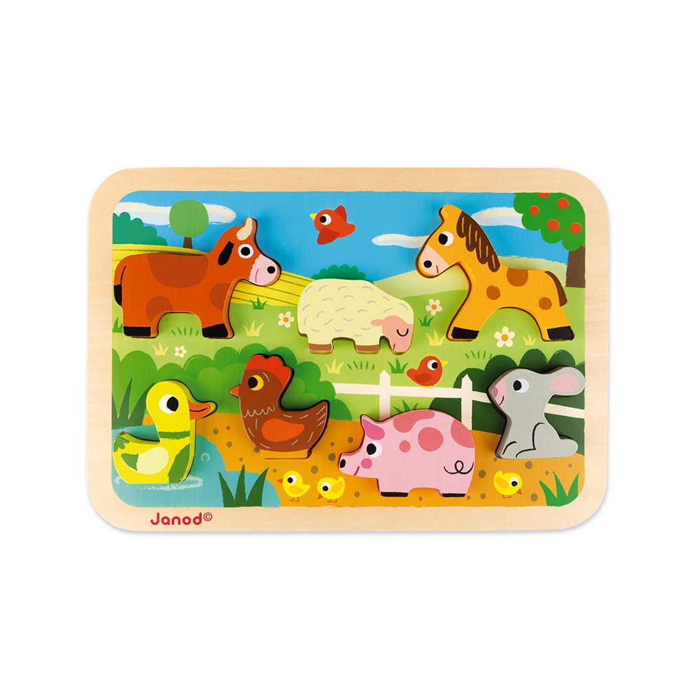 janod-puzzle-la-ferme-4507055-7-pi-ces-bois-paisses-18-mois image 2