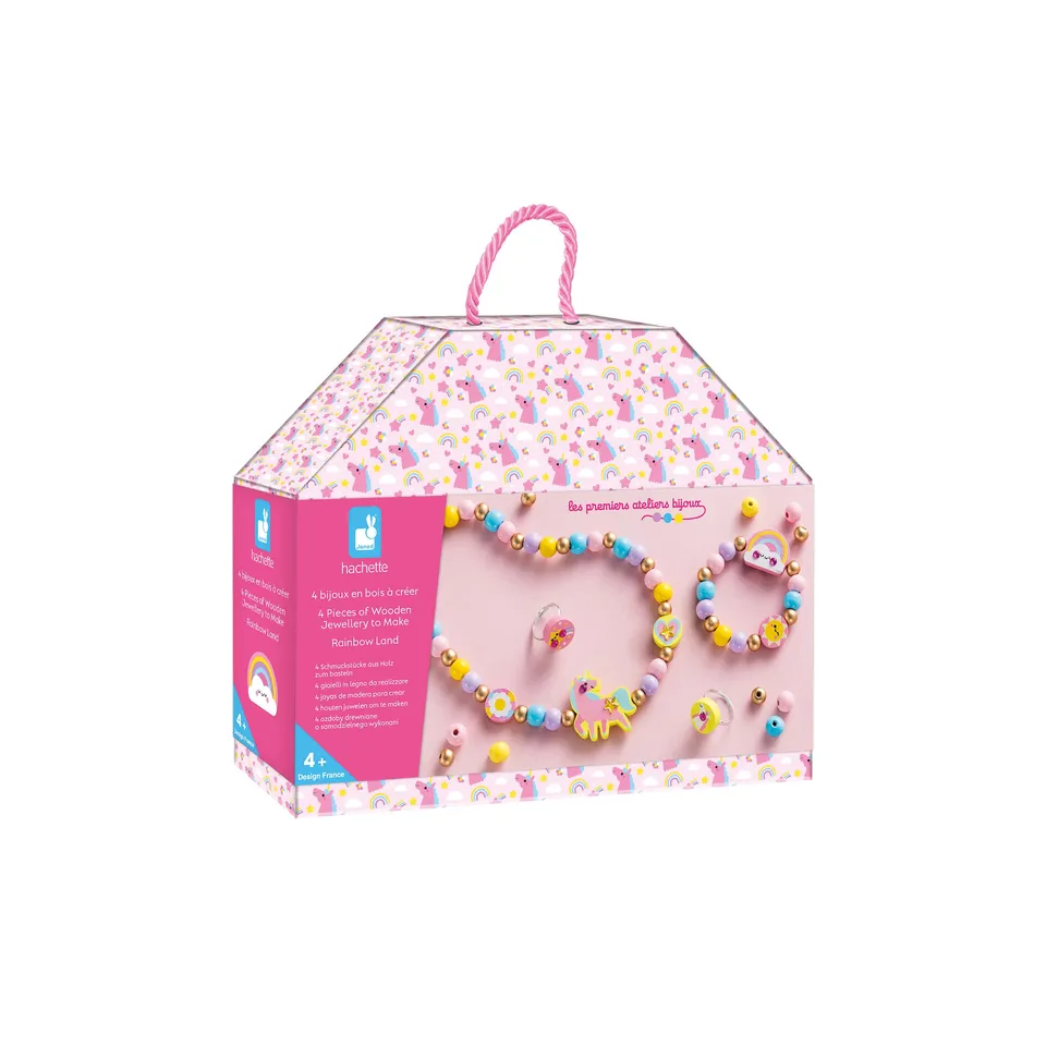 janod-j09129-les-premiers-ateliers-4-bijoux-en-bois-cr-er-rainbow-land-d-s-4-ans image 1