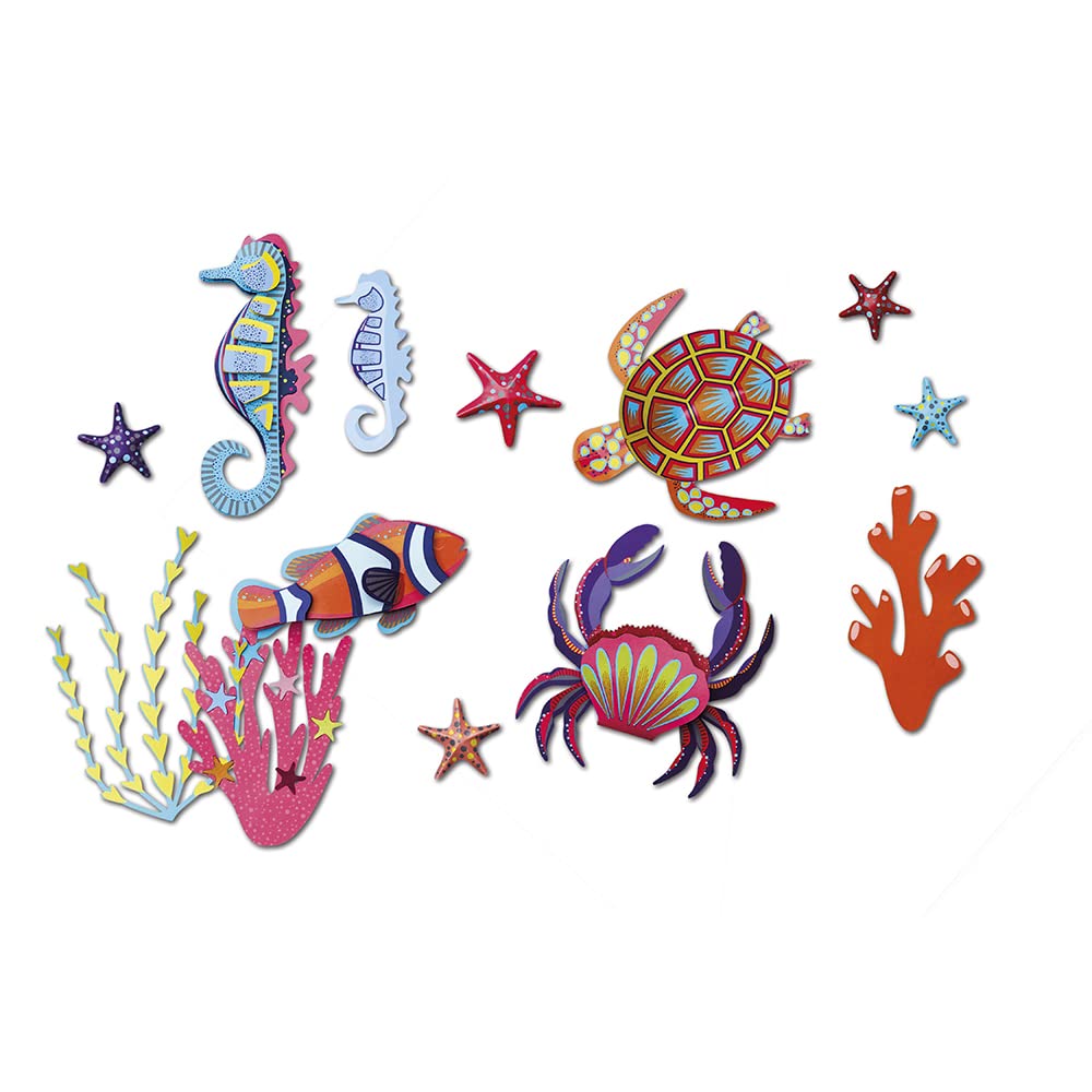 janod-les-ateliers-du-calme-coffret-animaux-marins-3d-j07989-4-animaux-en-papier image 2