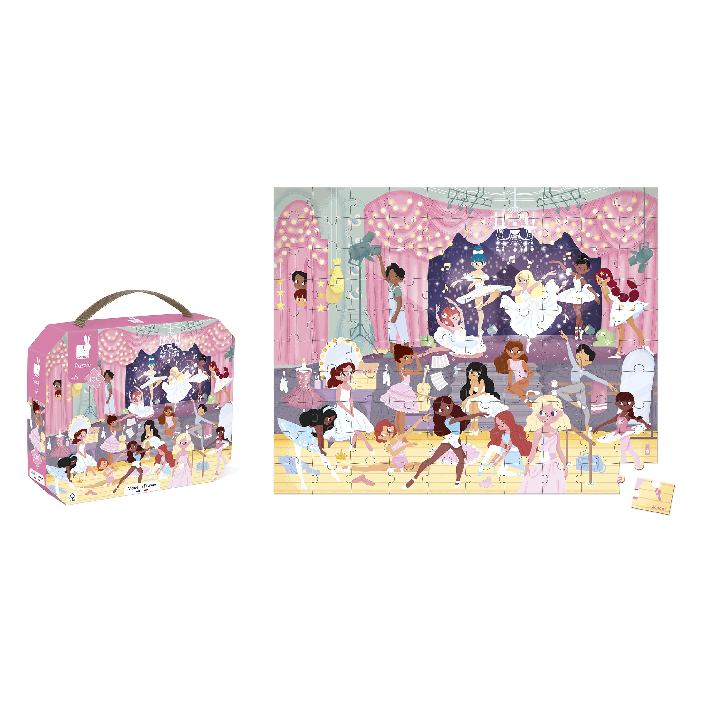 janod-les-danseuses-puzzle-ducatif-100-pi-ces-poster-fabriqu-en-france image 3