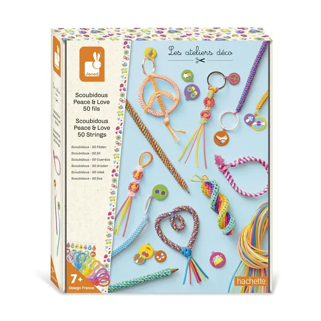janod-kit-scoubidous-peace-love-j09160-loisir-cr-atif-50-fils-d-s-7-ans image 1