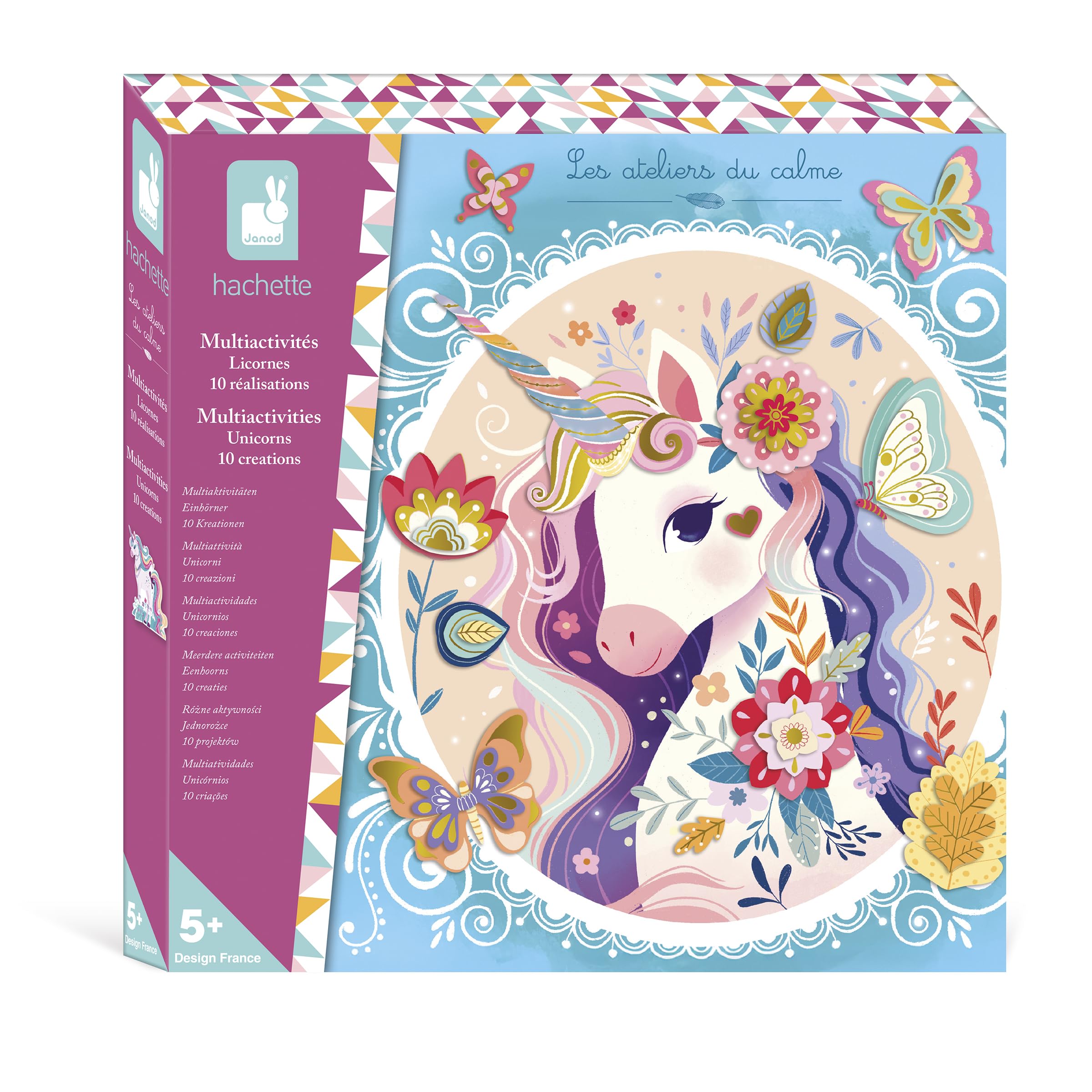 janod-coffret-cr-atif-multi-activit-s-licorne-13-activit-s-mosa-ques-et-stickers image 1