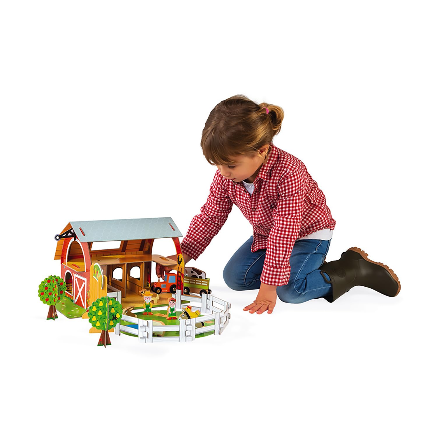 janod-ferme-des-animaux-story-j08577-ferme-construire-10-figurines-bois image 5