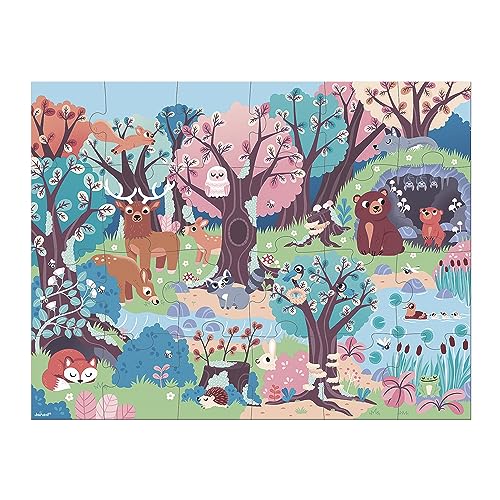 janod-j02653-puzzle-enfant-magique-la-for-t-24-pi-ces-avec-lampe image 8