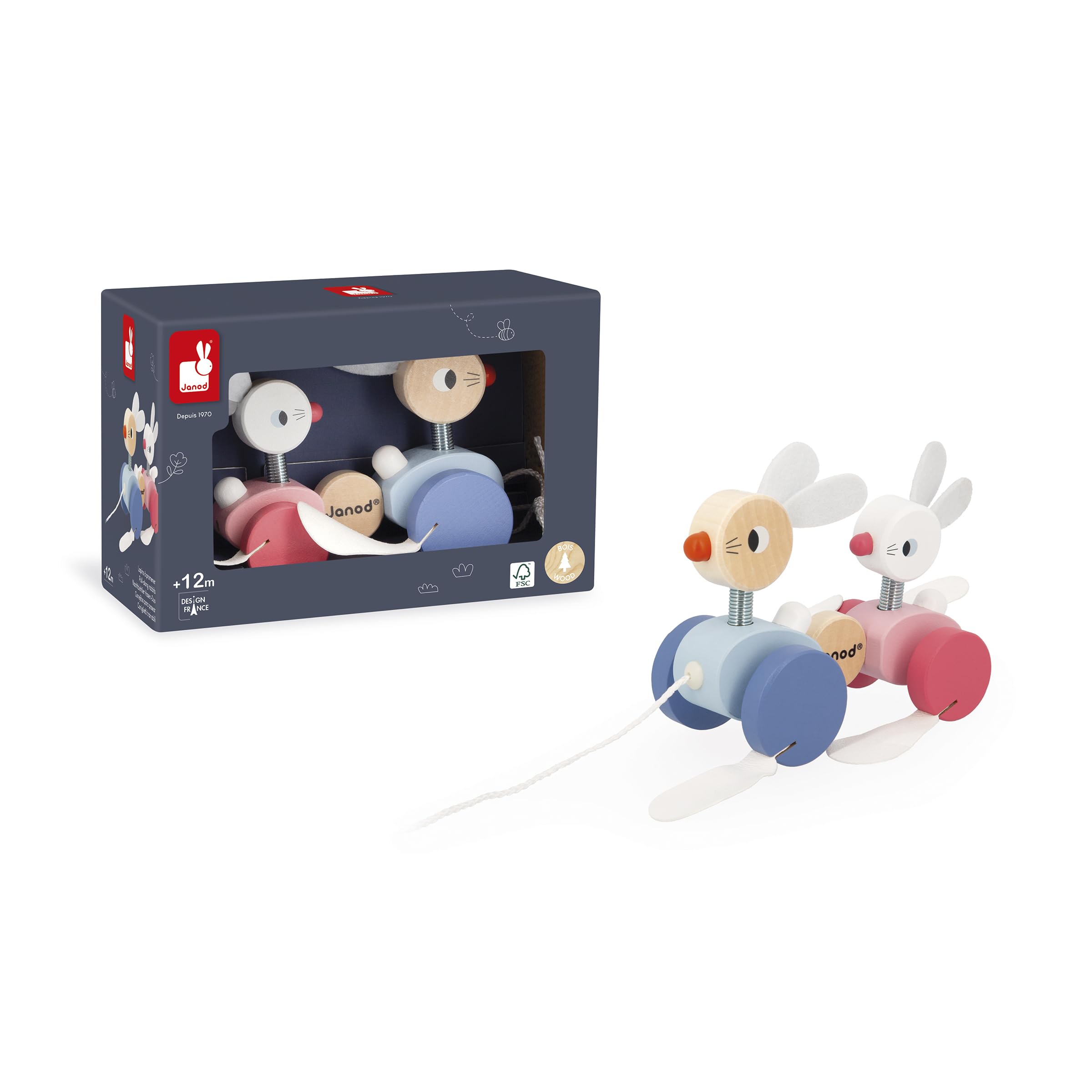 janod-lapins-promener-en-bois-jouet-tirer-ficelle-50-cm-d-s-12-mois image 7