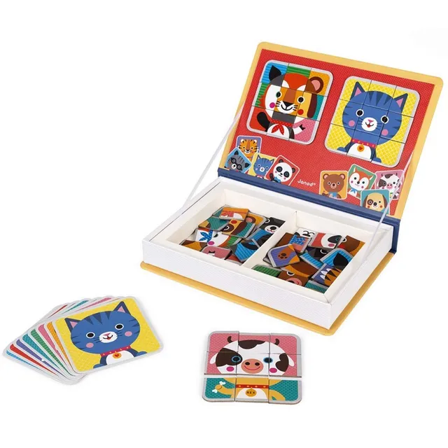 janod-magn-ti-book-mix-match-j02587-jeu-magn-tique-72-magnets-8-animaux-d-s-3-an image 1