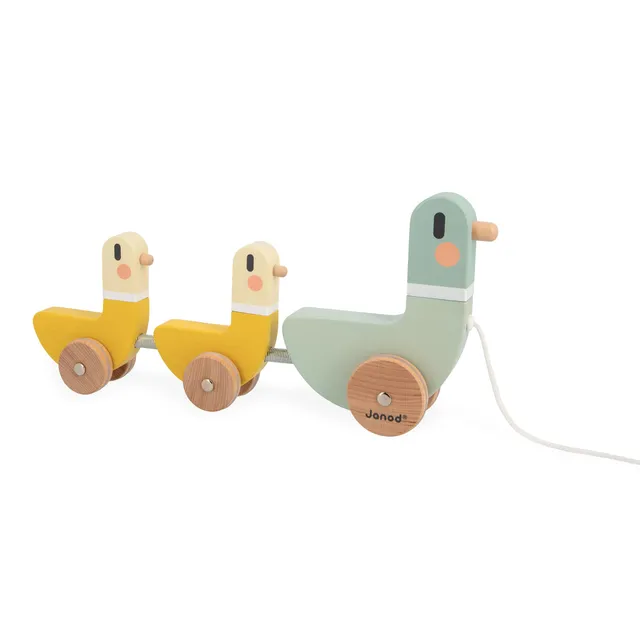 janod-j04051-sweet-cocoon-3-canards-tirer-jouet-promener-bois-d-s-12-mois image 1