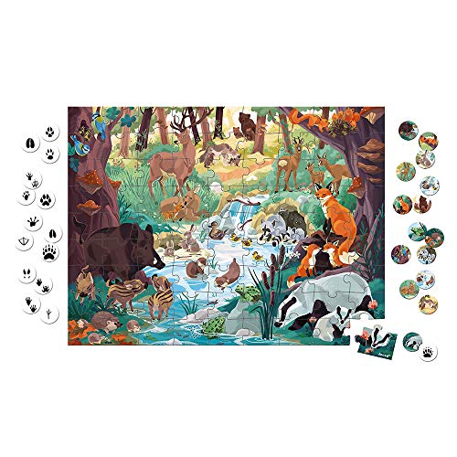 janod-puzzle-cherche-et-trouve-les-empreintes-j08628-puzzle-animaux-de-la-for-t- image 7