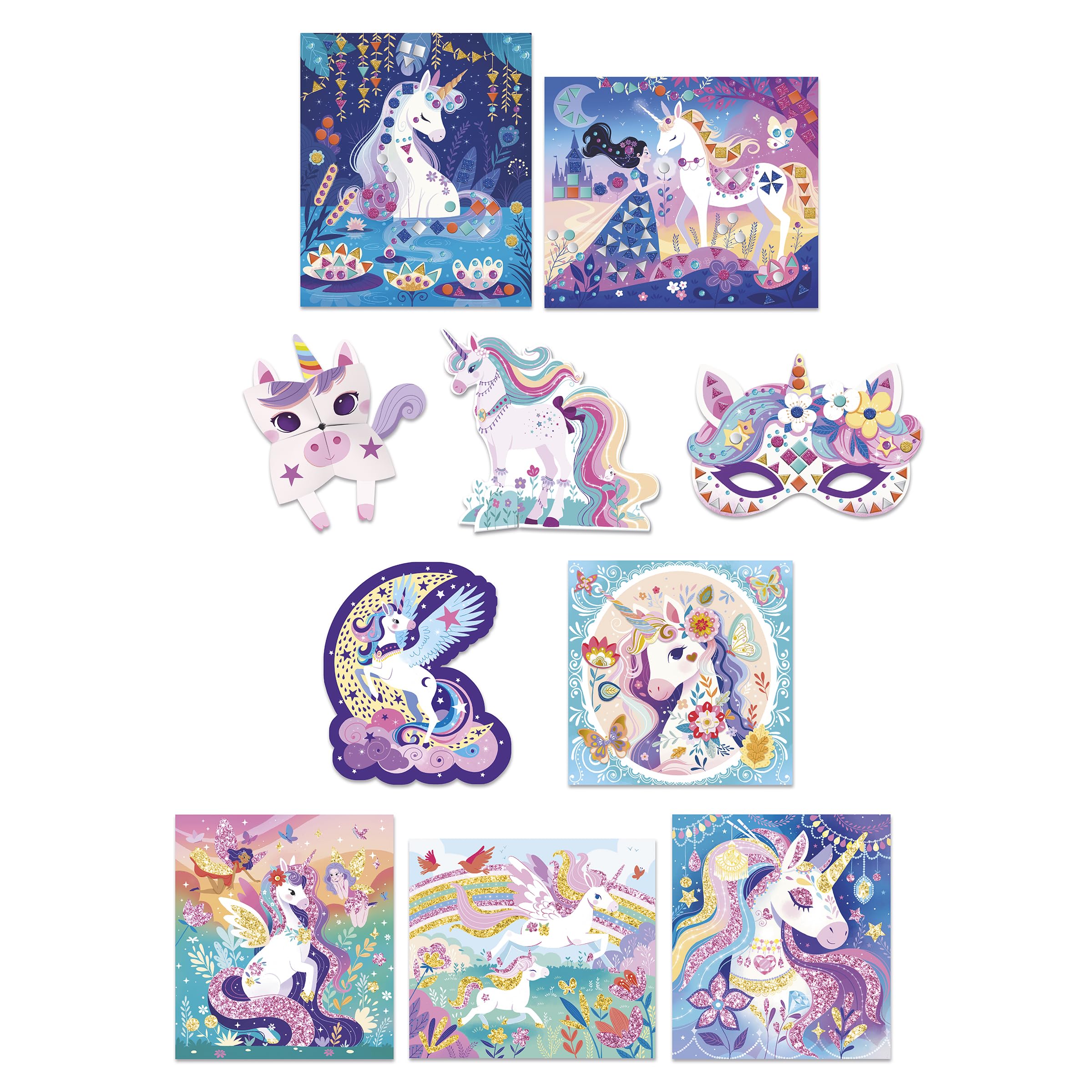 janod-coffret-cr-atif-multi-activit-s-licorne-13-activit-s-mosa-ques-et-stickers image 2